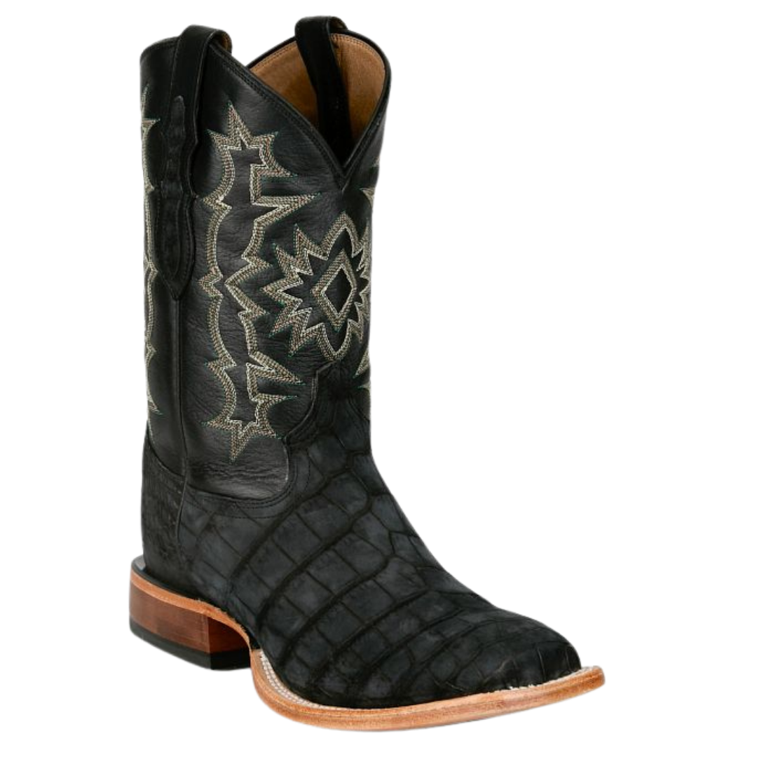 Tony Lama Men's Miguel 11" Black Alligator Western Boot HE6382
