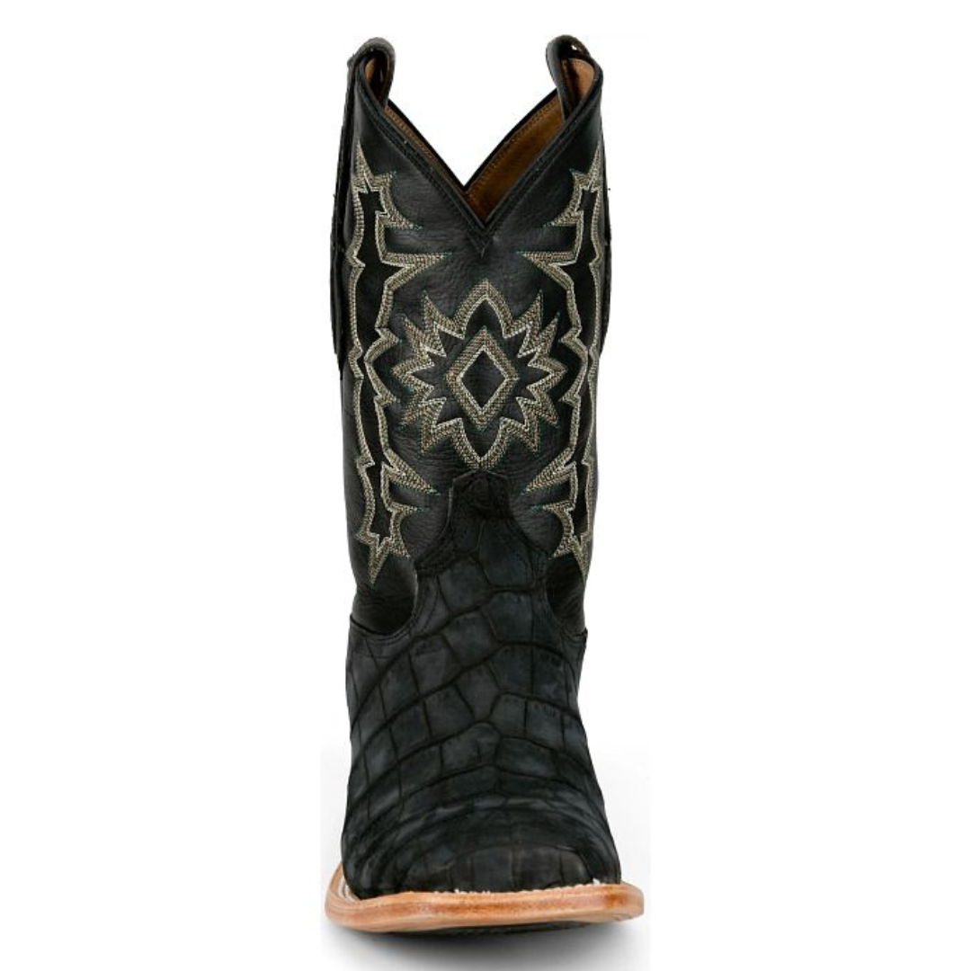 Tony Lama Men's Miguel 11" Black Alligator Western Boot HE6382