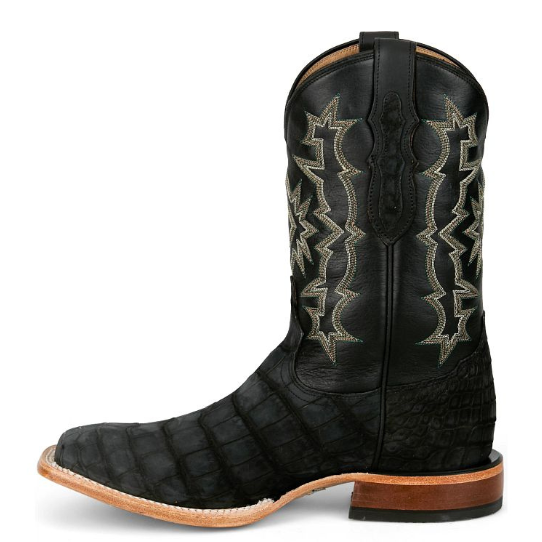 Tony Lama Men's Miguel 11" Black Alligator Western Boot HE6382
