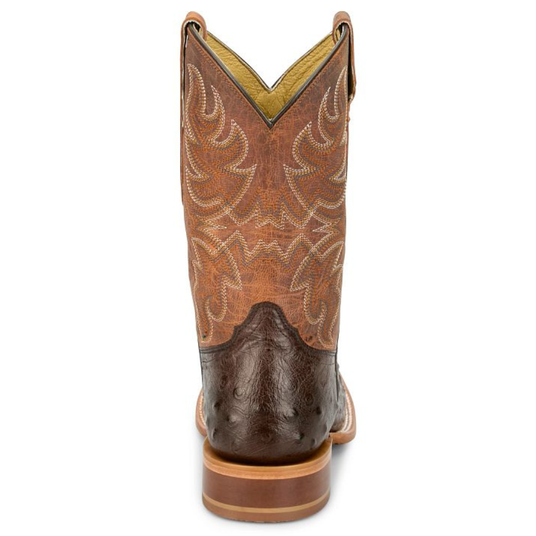 Tony Lama Men's Blaine Smooth Ostrich Square Toe Western Boot RN3572