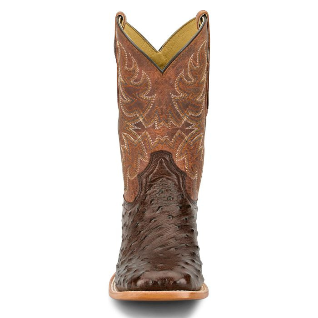 Tony Lama Men's Blaine Smooth Ostrich Square Toe Western Boot RN3572