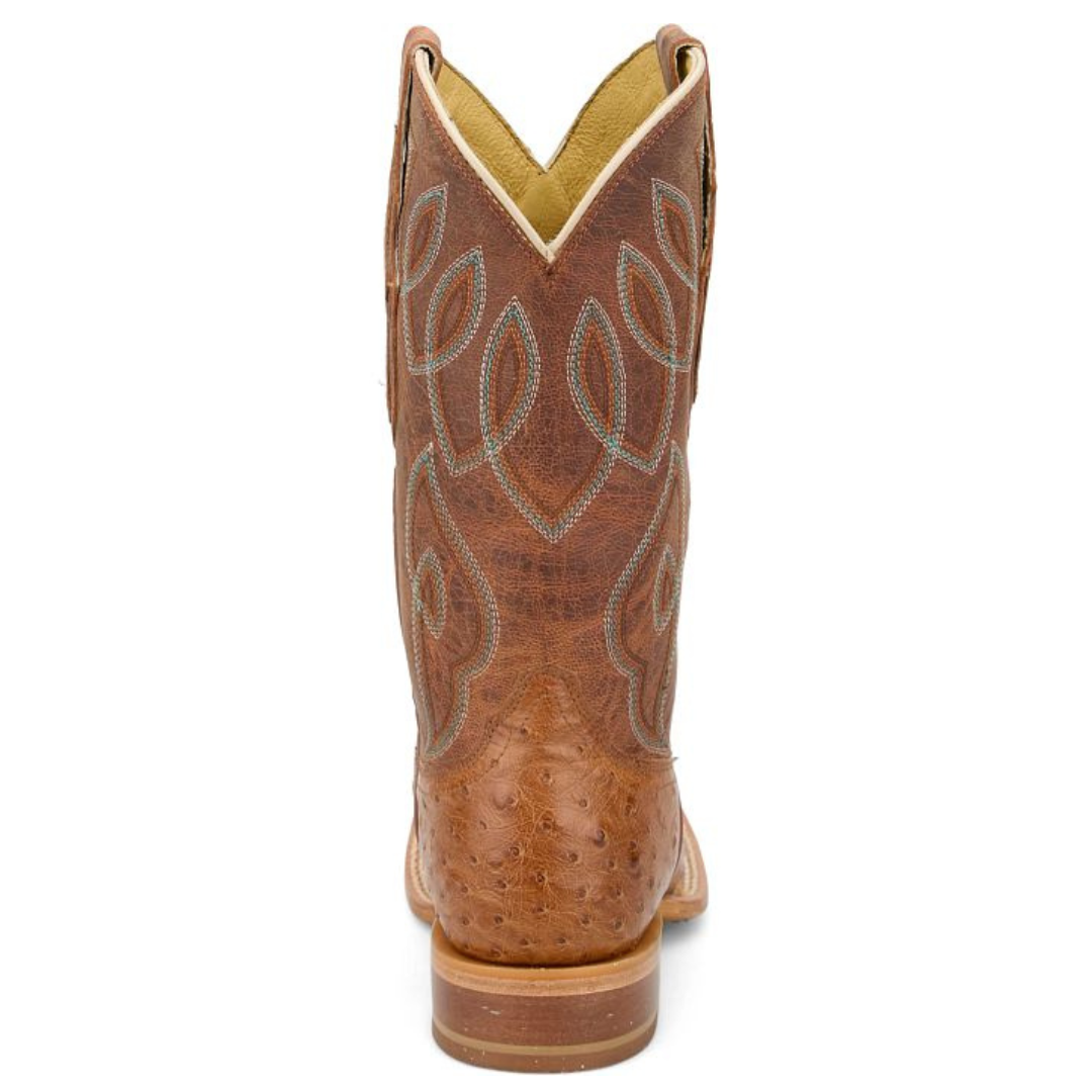 Tony Lama Ladies Cheyenne Cognac Ostrich Leather Western Boot RN3641