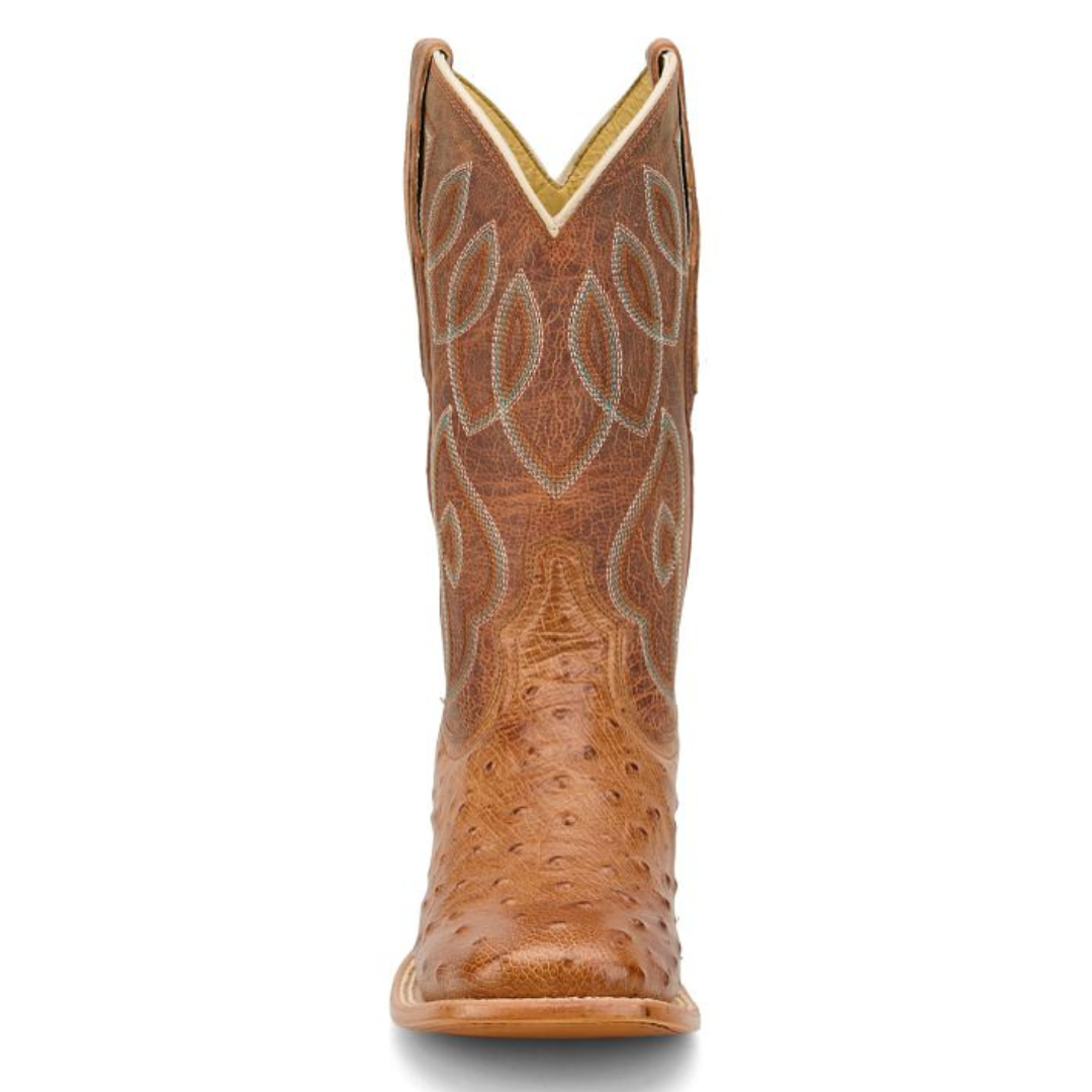 Tony Lama Ladies Cheyenne Cognac Ostrich Leather Western Boot RN3641