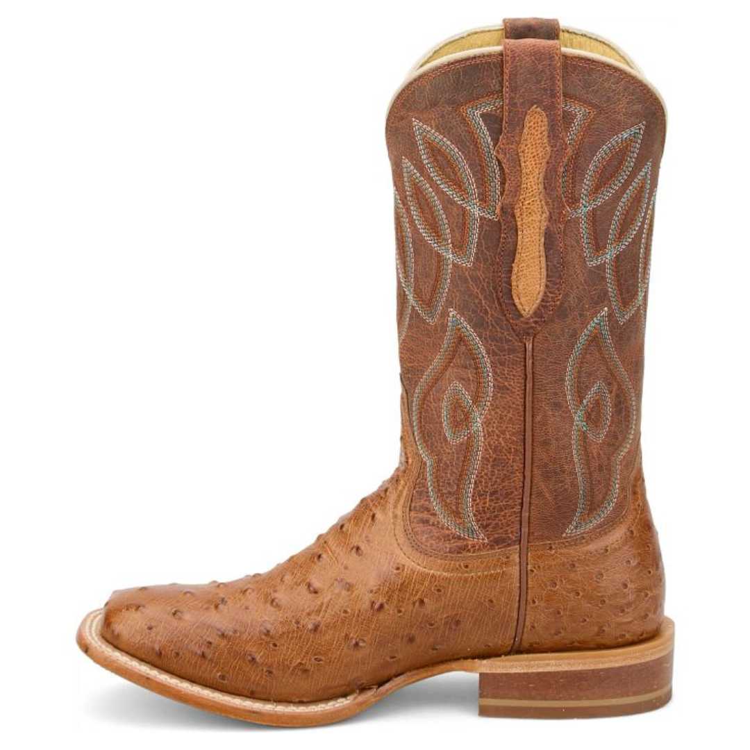 Tony Lama Ladies Cheyenne Cognac Ostrich Leather Western Boot RN3641