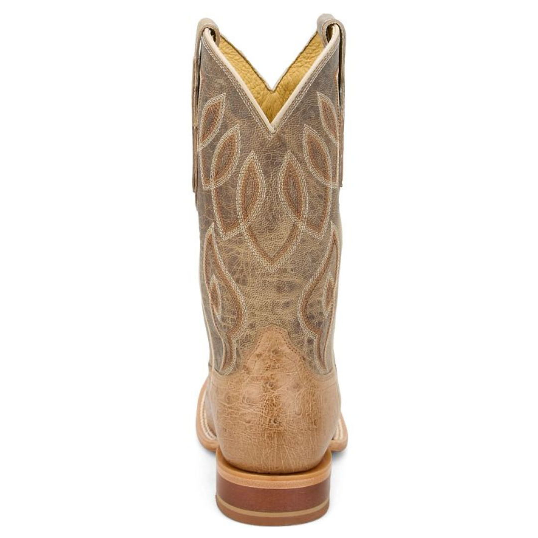 Tony Lama Ladies Cheyenne Tan Ostrich Leather Western Boot RN3642