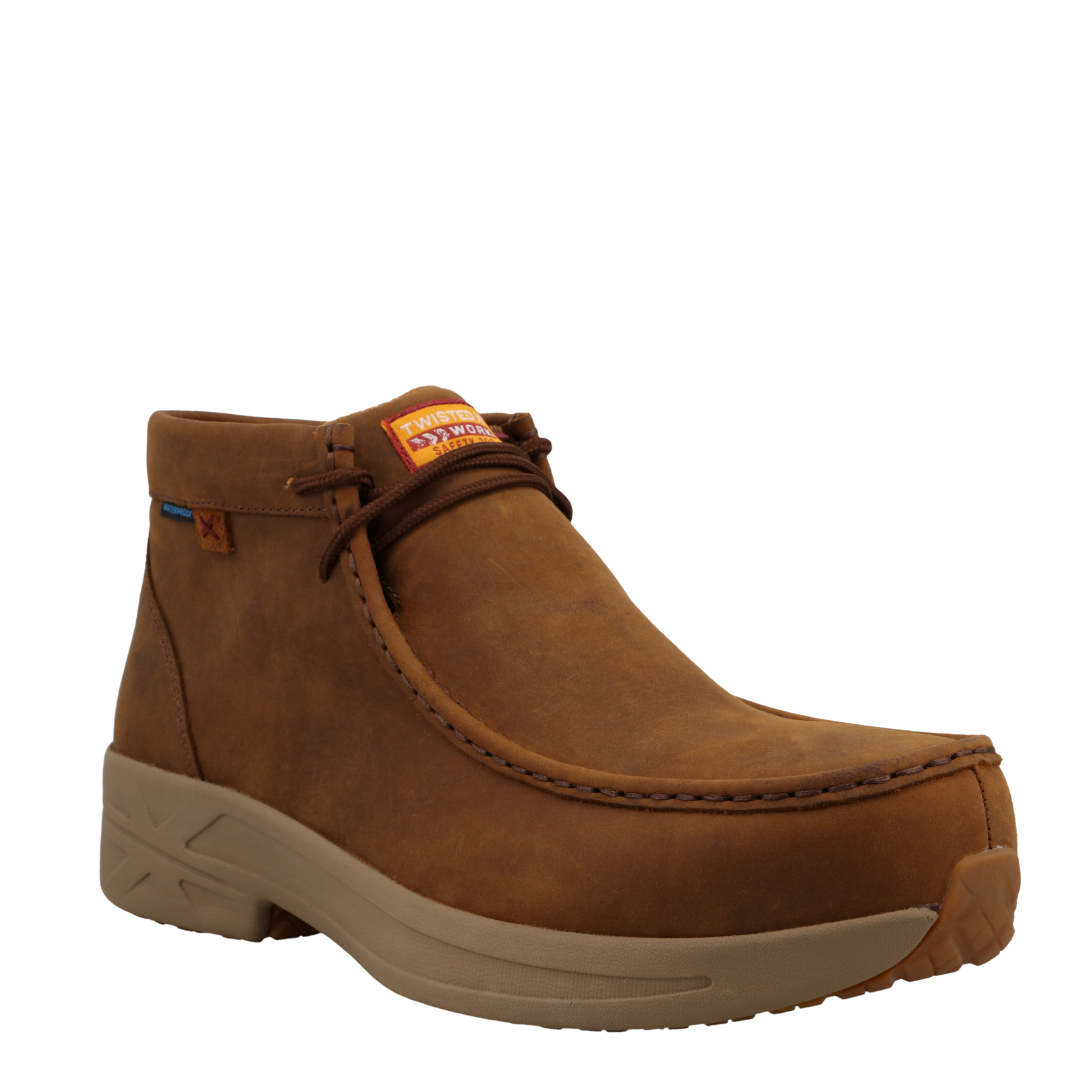 Twisted X Men's UltraLite X Work Oiled Saddle Brown Shoe MCAUNW1
