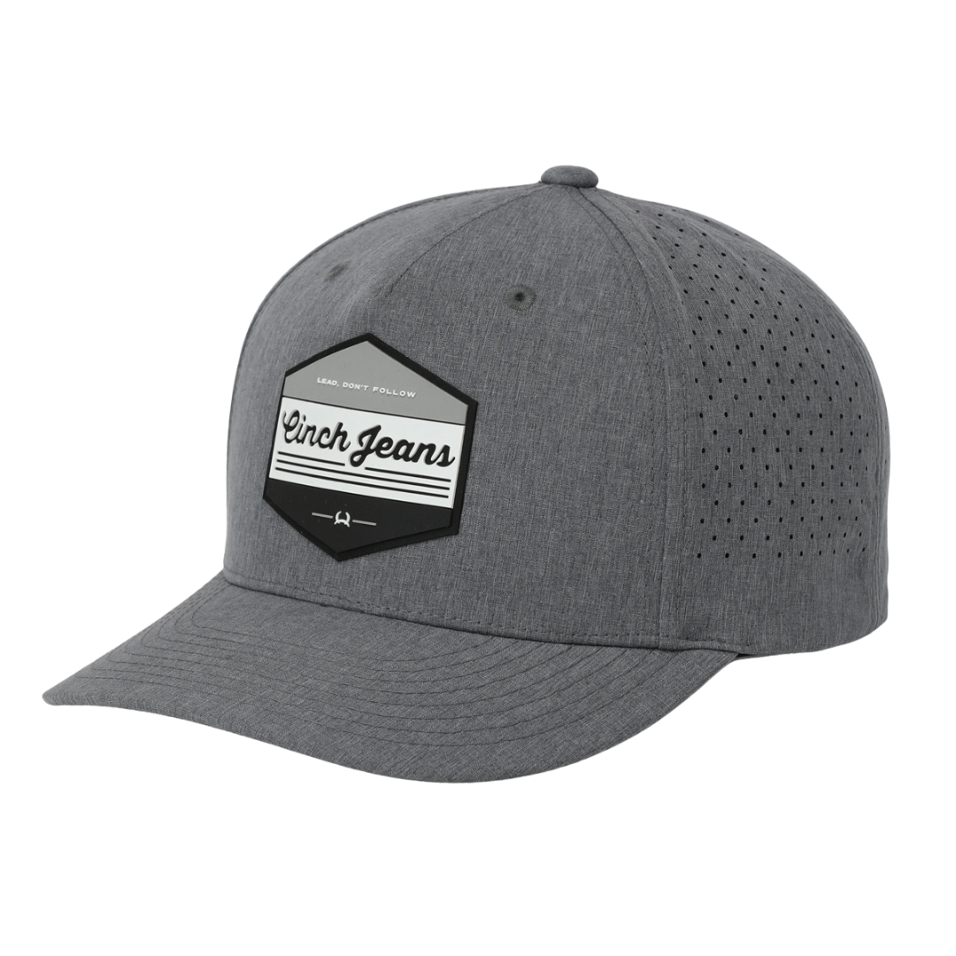Cinch Men's FlexFit Grey Perforated Cap MCC0530002