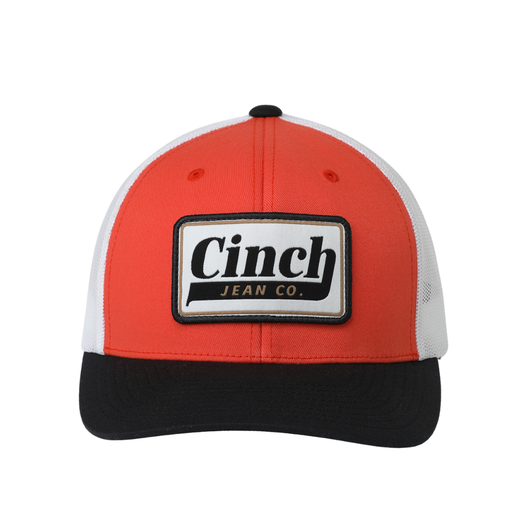 Cinch Men's Red Colorblock Trucker Cap MCC0660656