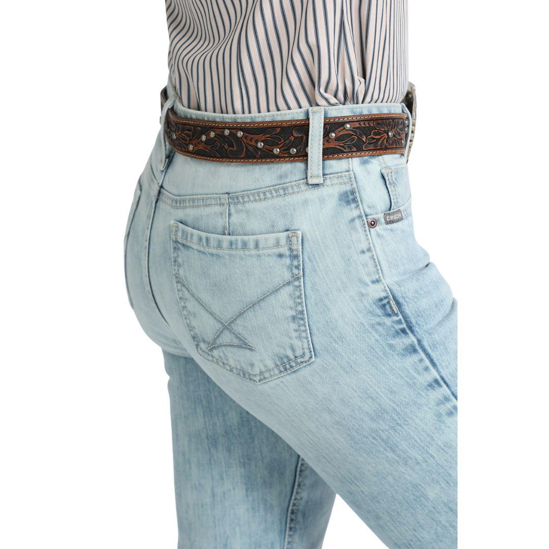 Cinch Ladies Lynden Light Stone Wash Denim Trouser Jeans MJ81454096