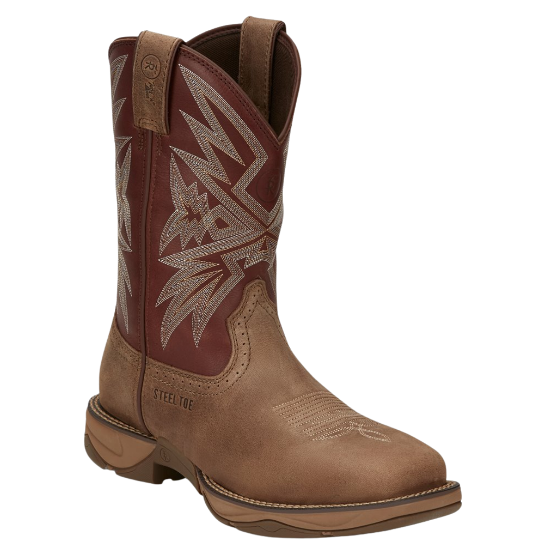 Tony Lama Men's Bartlett Redwood Cowhide Steel Toe Work Boot RR3359