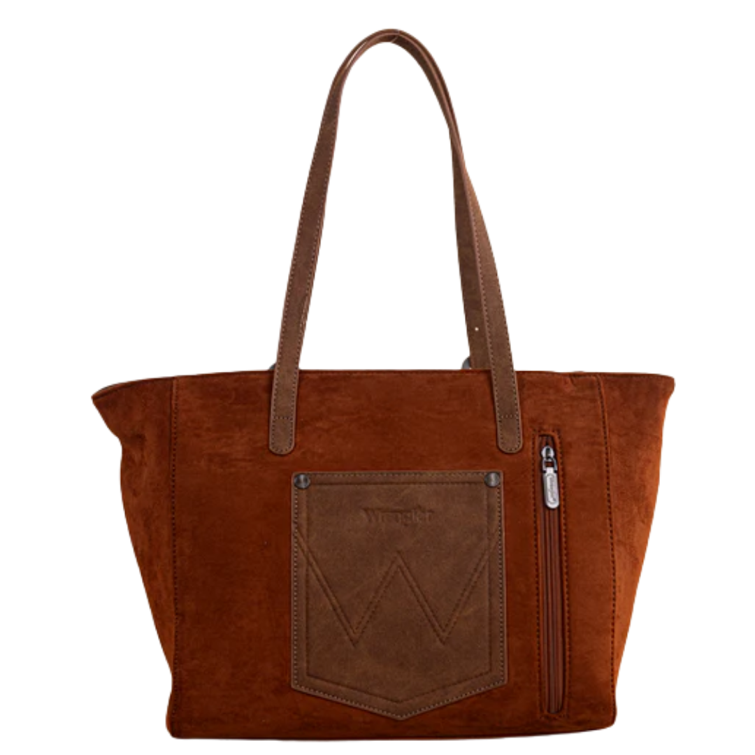 Wrangler Brown Vintage Floral Printed Large Tote Bag WG277-2002BR