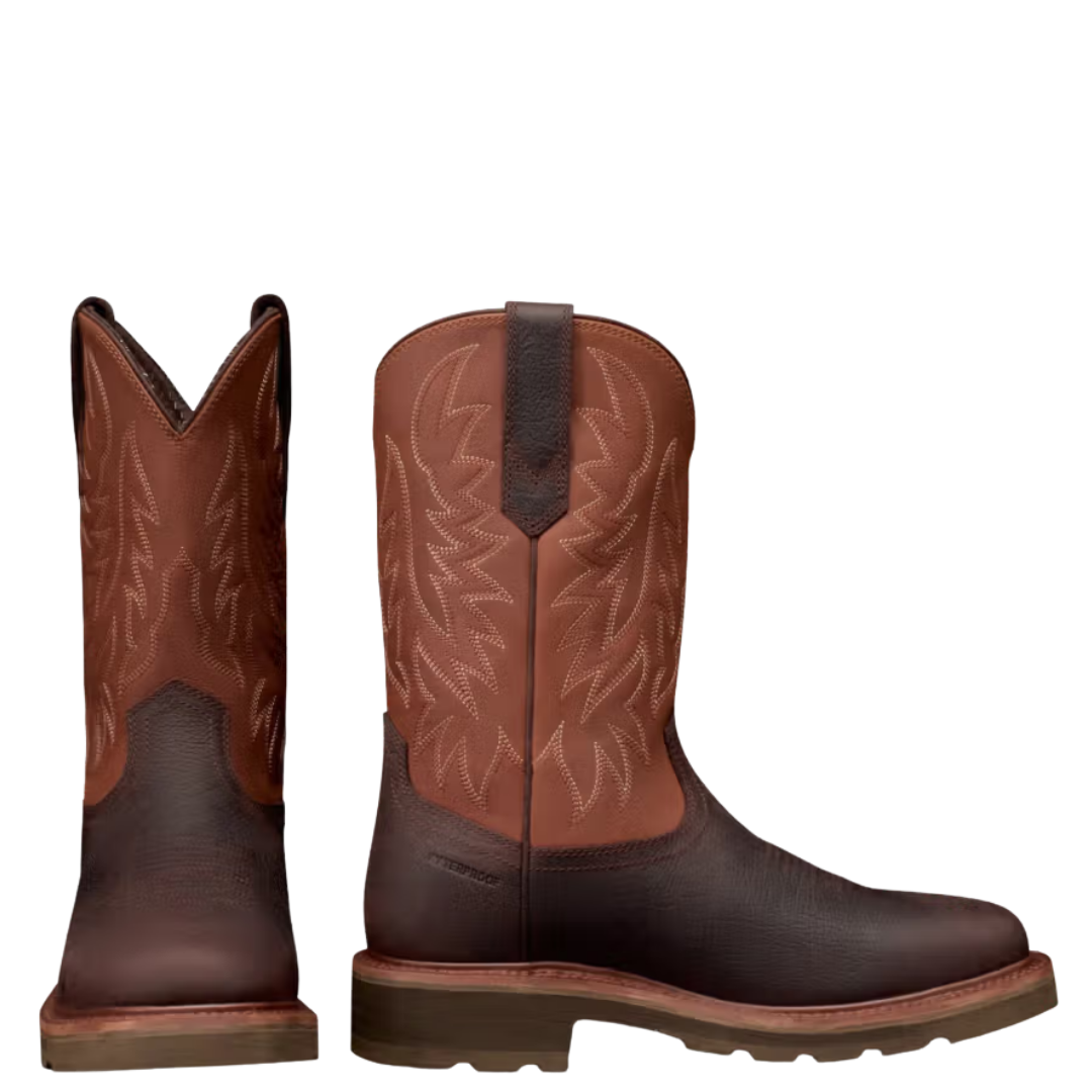 Tecovas Men's The Longhaul Waterproof Dark Chocolate Soft Toe Work Boot 11084-DCE