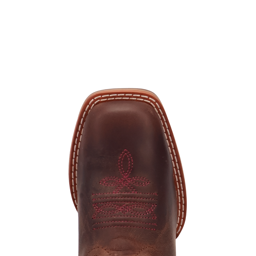 Dan Post Little Girl's Lottie Tan & Purple Leather Western Boot DPC4023
