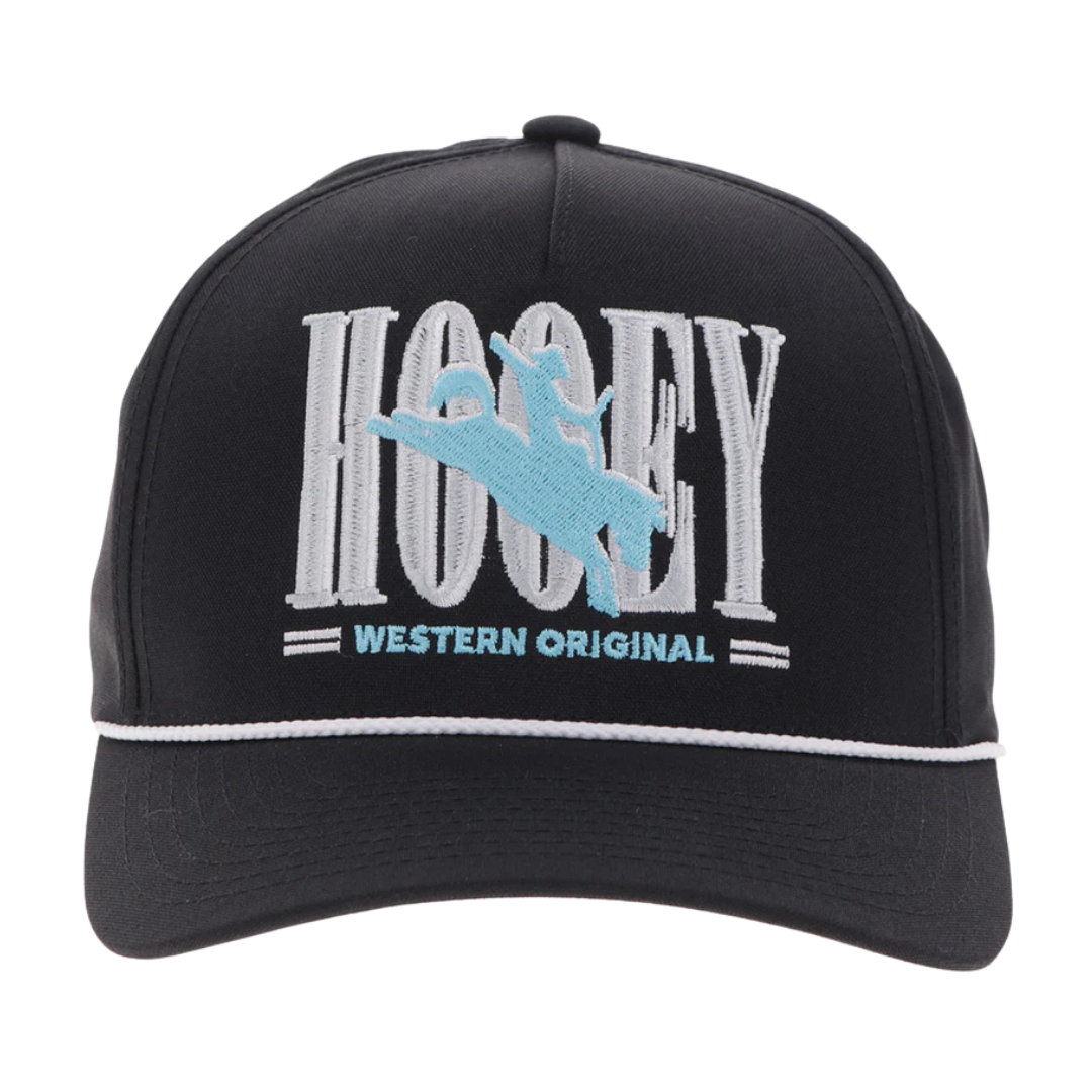 Hooey 'Wild Ride' Black & Blue 5 Panel Trucker Cap 2669T-BK