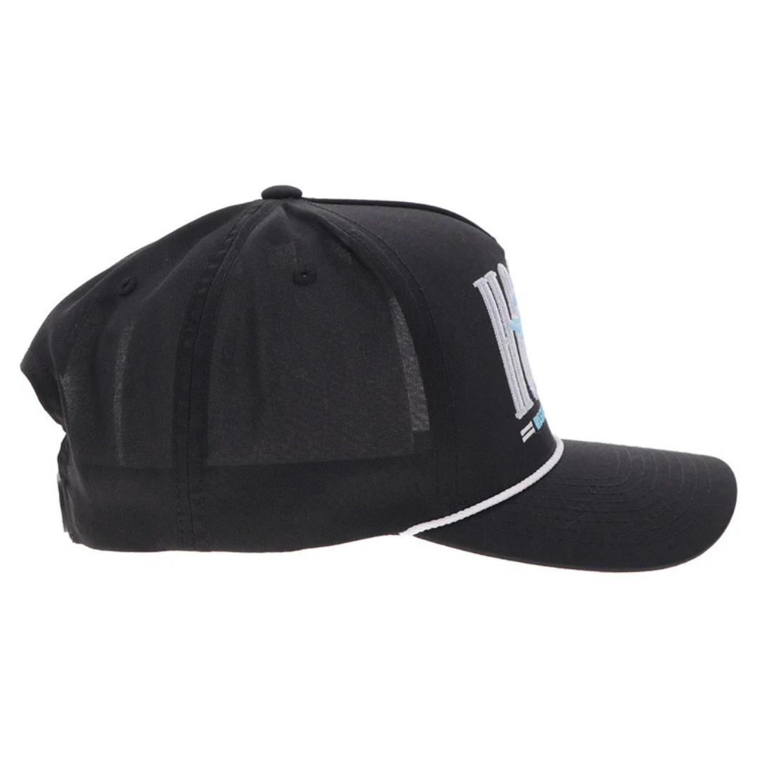 Hooey 'Wild Ride' Black & Blue 5 Panel Trucker Cap 2669T-BK