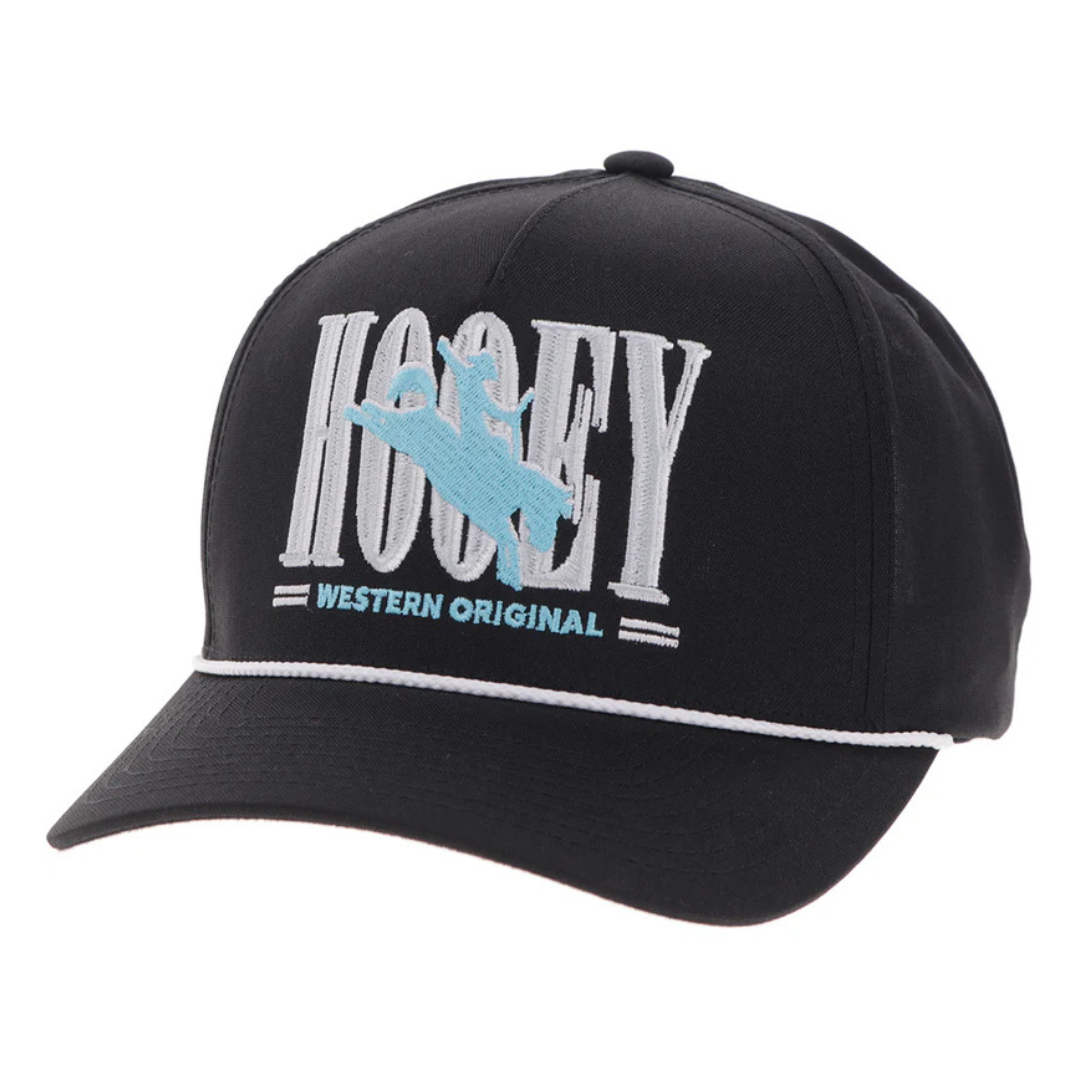 Hooey 'Wild Ride' Black & Blue 5 Panel Trucker Cap 2669T-BK