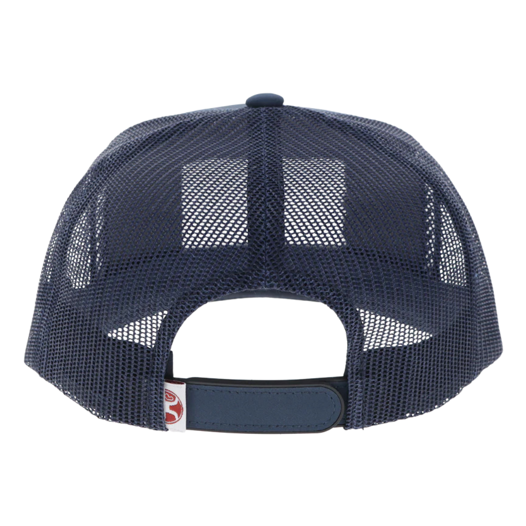 Hooey Liberty Roper Navy Blue 1776 Flag Patch Trucker Cap 2655T-NV