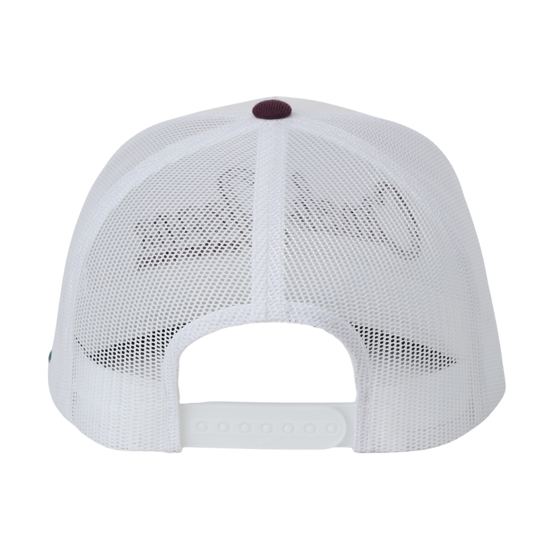 Cinch Men's White 5 Panel Trucker Cap MCC0600616