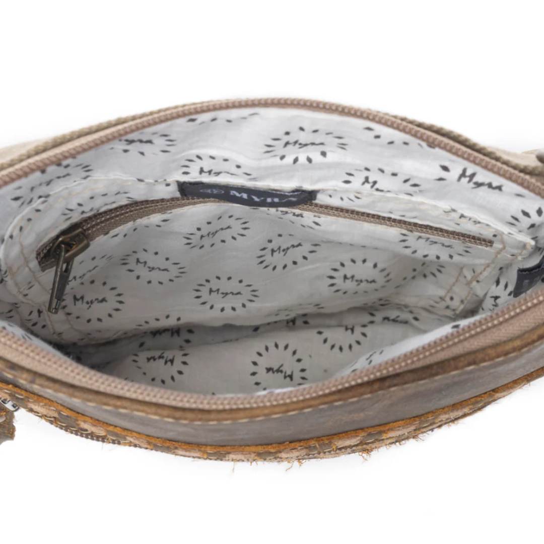 Myra Bag Sand Weaver Small Brown Crossbody Bag S-7353