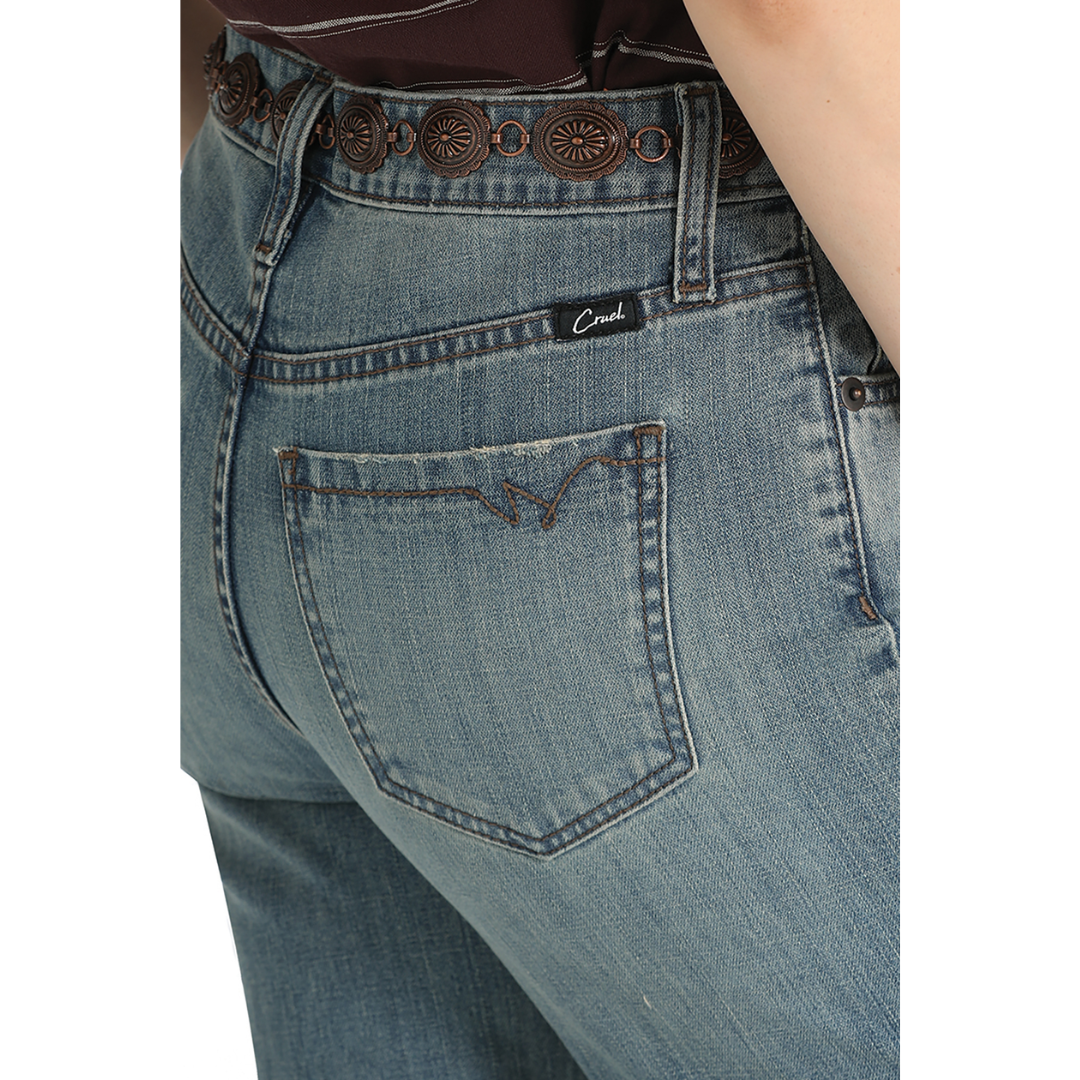 Cinch Ladies Boyfriend Medium Stone Blue Jeans CB77754001
