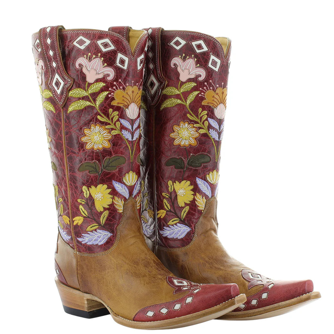 Old Gringo Ladies Camellia Nut & Olive Western Boot L4269-1