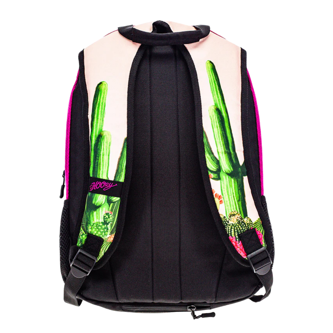 Hooey Rockstar Pink With Cactus Print Backpack BP072PKPR