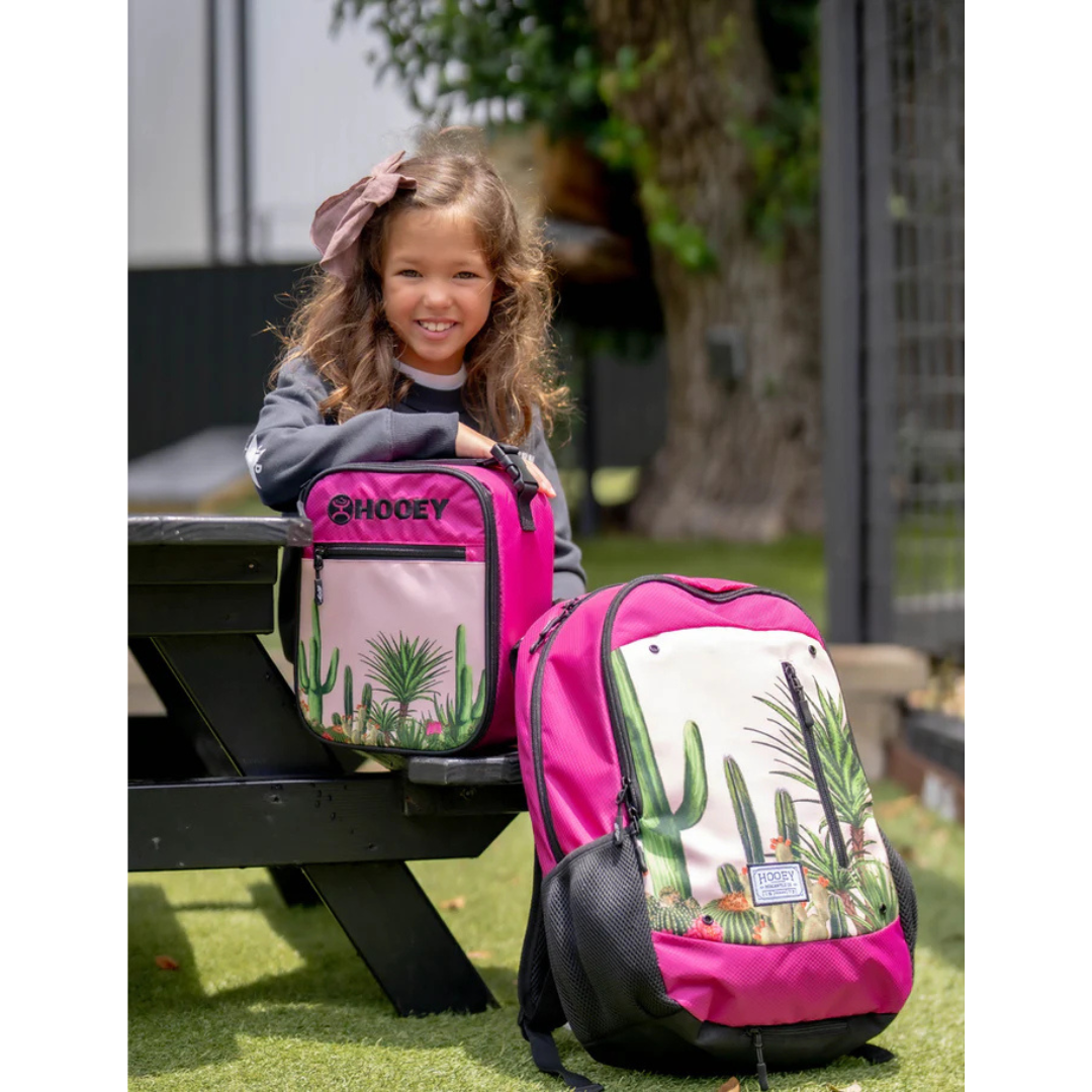 Hooey Rockstar Pink With Cactus Print Backpack BP072PKPR