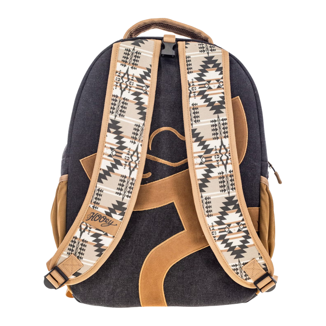 Hooey 'Recess' Charcoal & Tan Aztec Print Backpack BP2601CHAZ