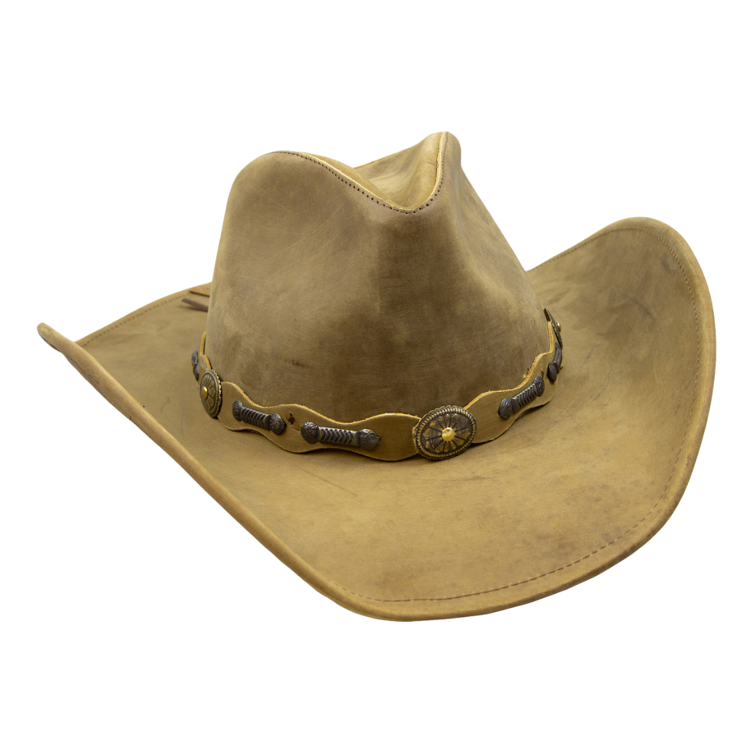 Stetson Roxbury Rustic Brown Leather Outdoor Hat TRROXB-843489