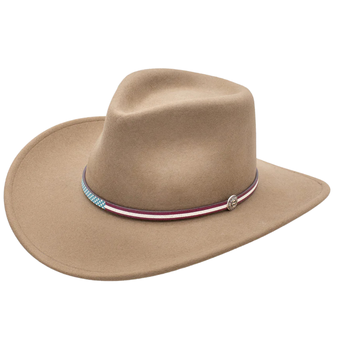 Stetson Bozeman USA 250th Mushroom Crushable Felt Western Hat TWB250-8132MU