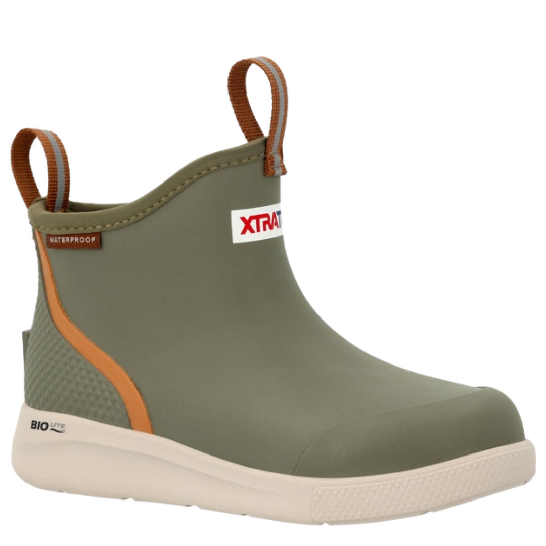 XTRATUF Children's Green 4" Ankle Deck Sport Boot XKADS300