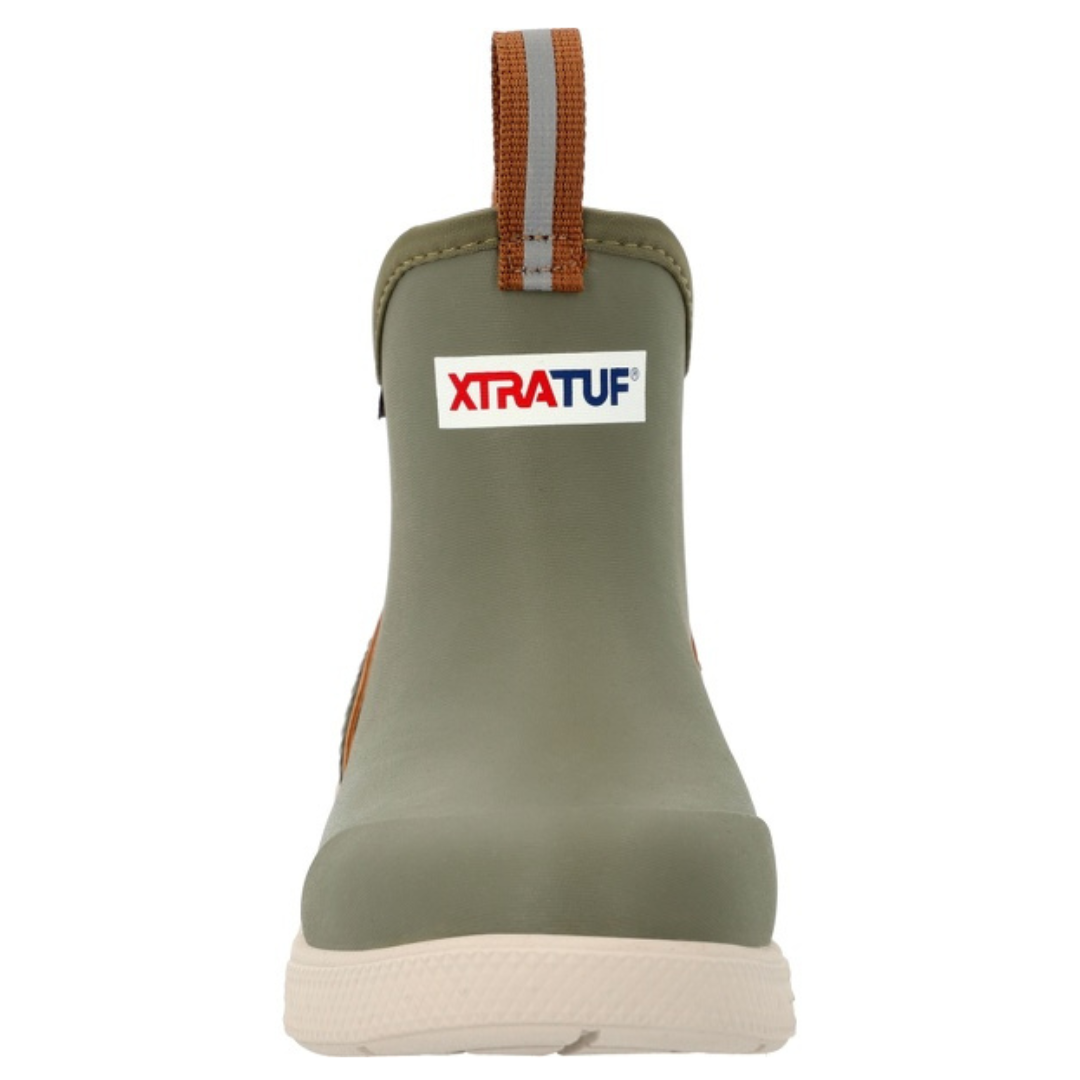 XTRATUF Children's Green 4" Ankle Deck Sport Boot XKADS300