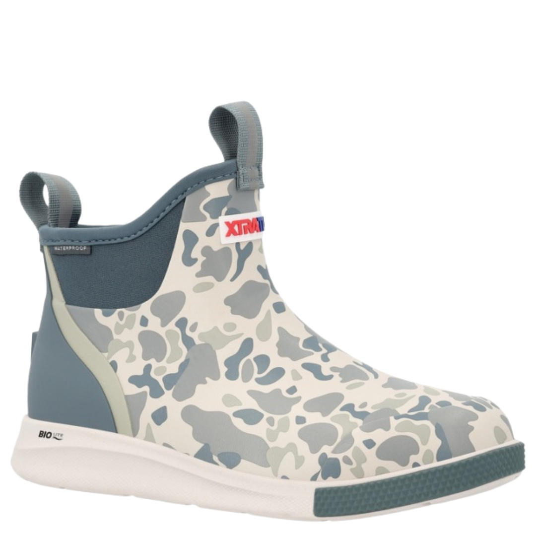 XTRATUF Men's Outdoor 6" Stormy Duck Camo Sport Ankle Deck Boot XADSMDC2
