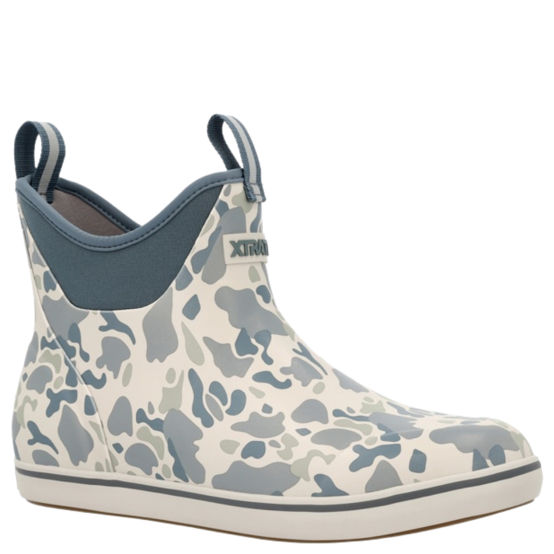 XTRATUF Men's 6" Outdoor Stormy Duck Camo Ankle Deck Boot XMABDC20