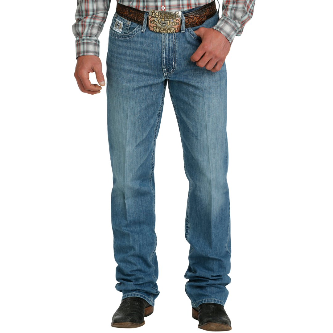 Cinch Men's White Label Medium Stone Indigo Blue Jeans MB92834056