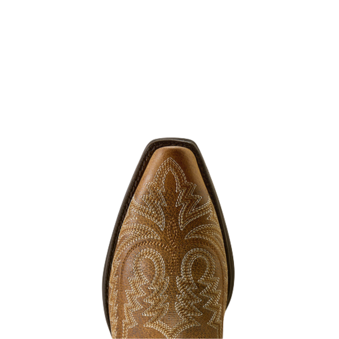 Ariat Ladies Round Up Collins Brown Bomber D Toe Western Boot 10080383