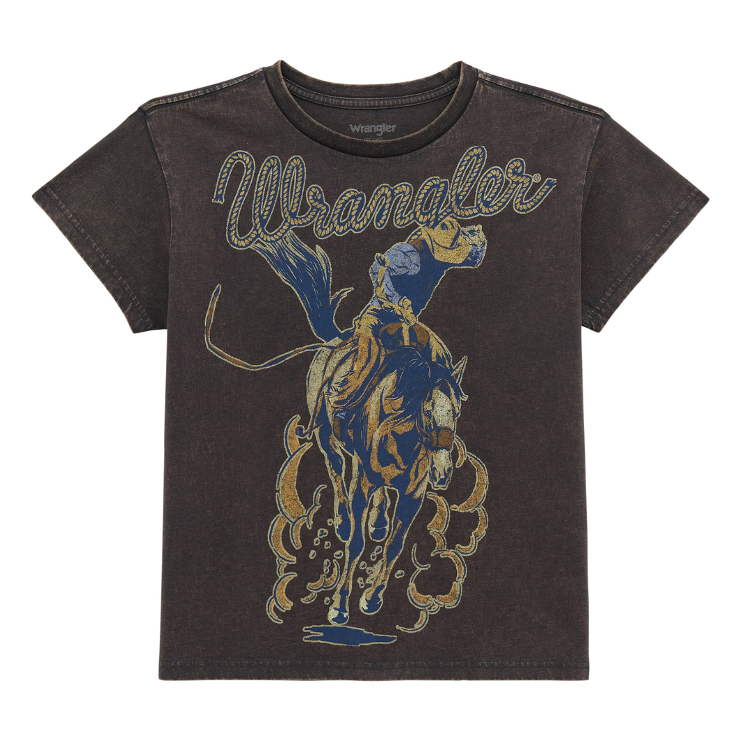 Wrangler Women's Retro Graphic Regular Fit Phantom T-Shirt 112379667