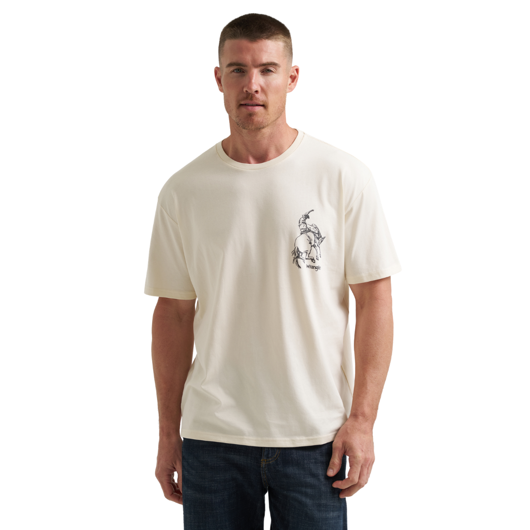 Wrangler Men's Graphic Antique White T-Shirt 112380262