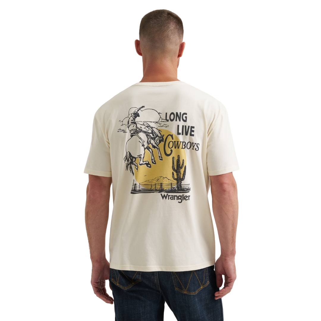 Wrangler Men's Graphic Antique White T-Shirt 112380262
