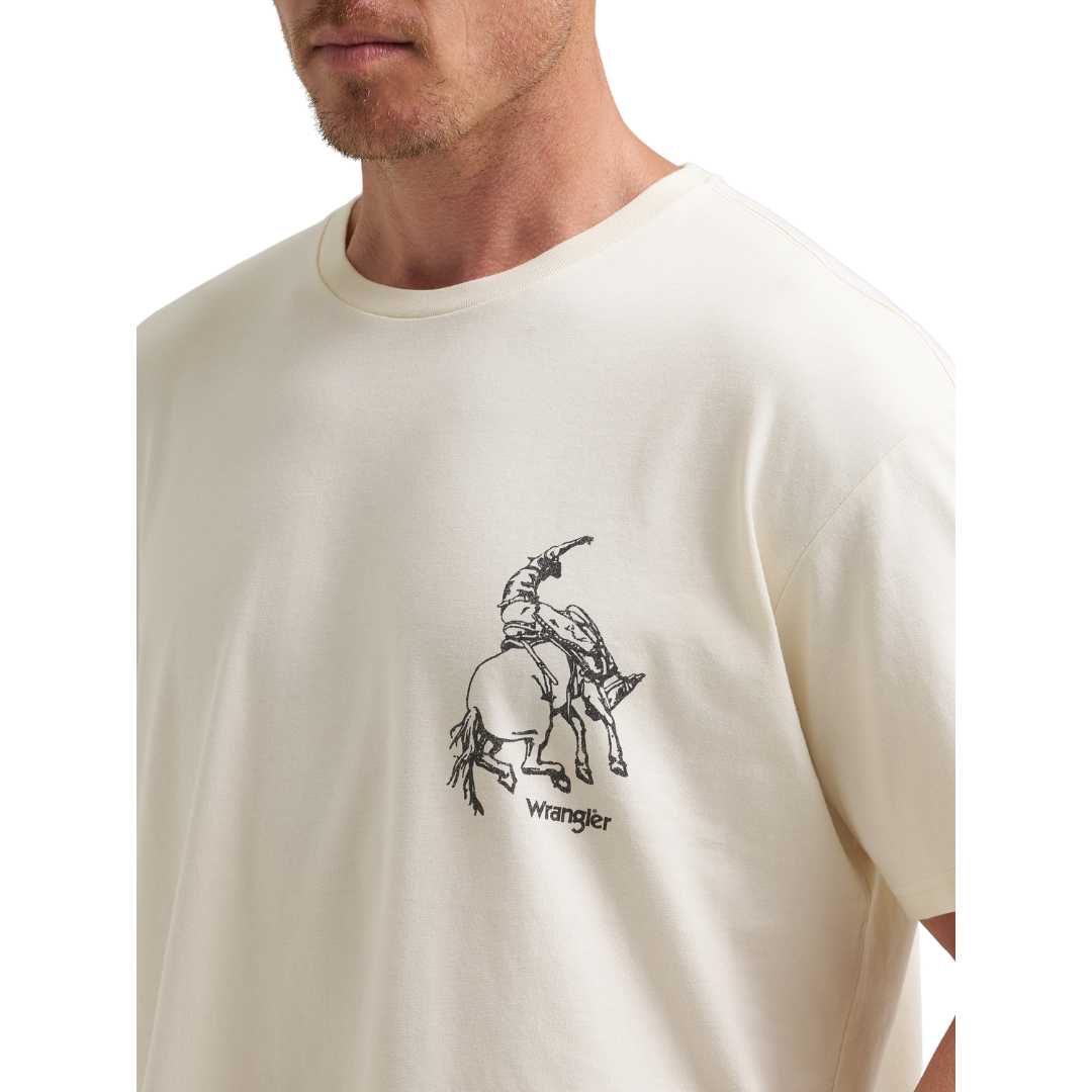 Wrangler Men's Graphic Antique White T-Shirt 112380262