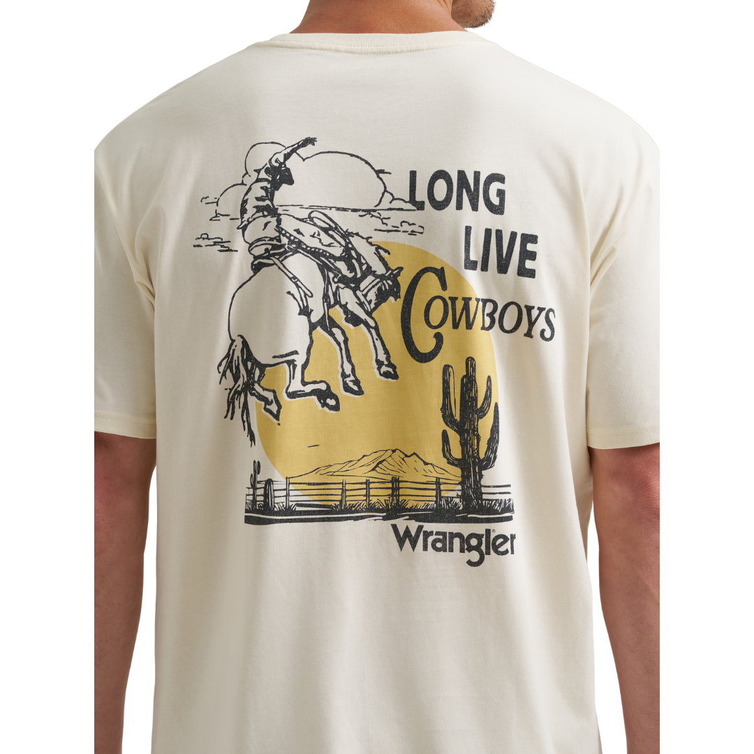 Wrangler Men's Graphic Antique White T-Shirt 112380262