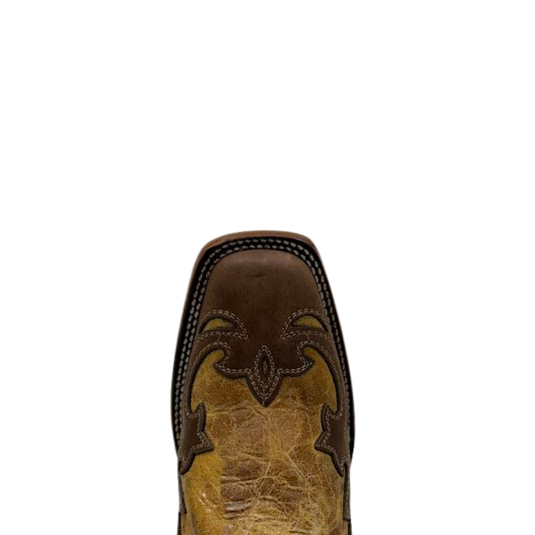 Corral Ladies Sand Eagle Overlay & Embroidery Square Toe Western Boot A5125