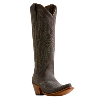 Ariat Ladies Casanova Ash Suede Leather X Toe Western Boot 10080419