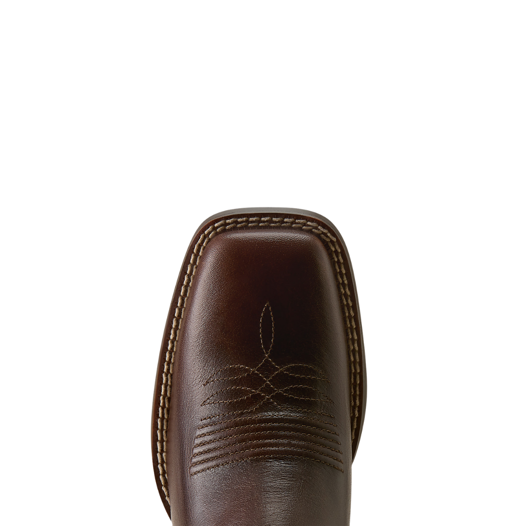 Ariat Ladies Round Up Ruidoso Arizona Brown Wide Square Toe Western Boot 10080434