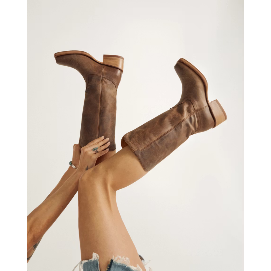 Tecovas Ladies The Charlie Cafe Leather Western Boot 20060-CAF
