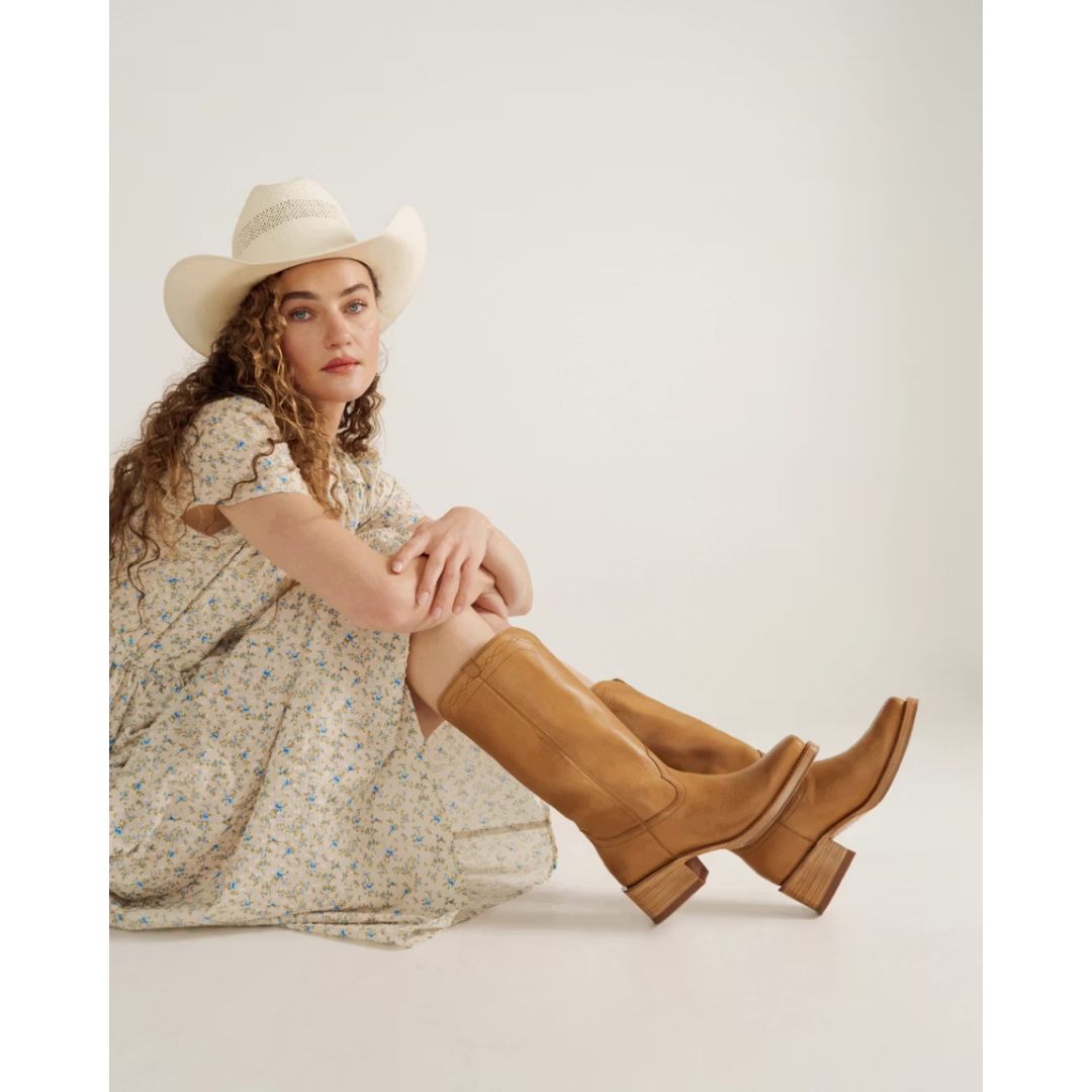 Tecovas Ladies The Charlie Camel Leather Western Boot 20060-CML