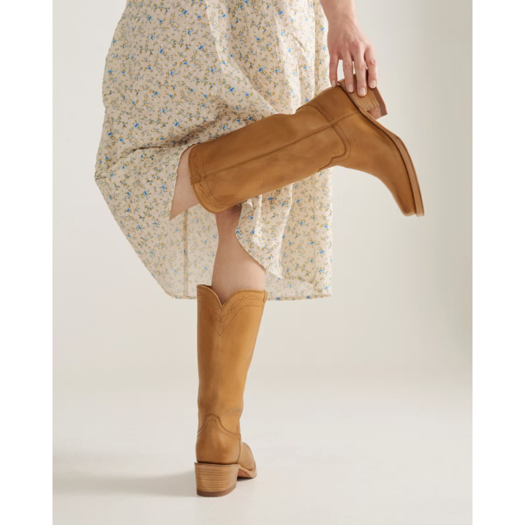 Tecovas Ladies The Charlie Camel Leather Western Boot 20060-CML