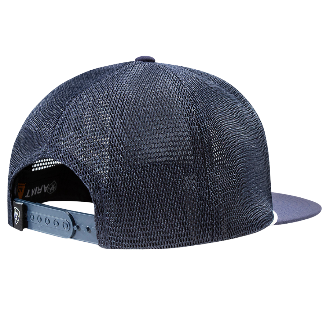 Ariat Men's Navy Blue Raised Embossed Logo Trucker Hat A300097103