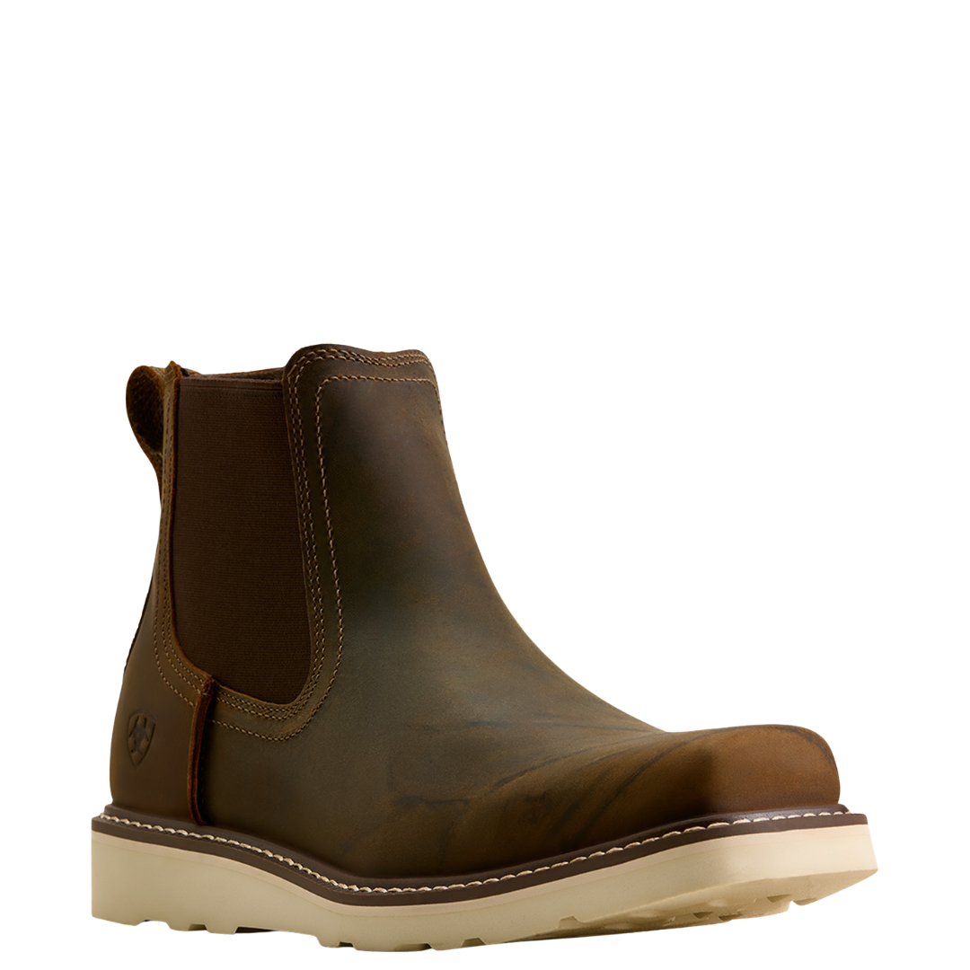 Ariat Men's Rambler Recon Baked Brown Square Toe Chelsea Boot 10080439