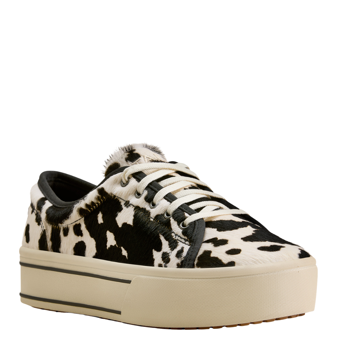 Ariat Ladies Skylar Black & White Hair On Print Shoe 10080404